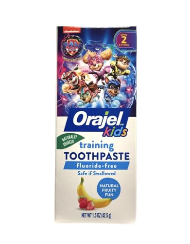 Image of Orajel Toddler Training Toothpaste Tooty Fruity Flavor 1.50 Oz (Pack of 3)