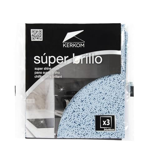 Logra un brillo espectacular sin pelusas. Estas bayetas de doble textura son súper absorbentes y perfectas para cristales, vitrocerámicas y metales. Limpia con facilidad y disfruta de un acabado impecable.