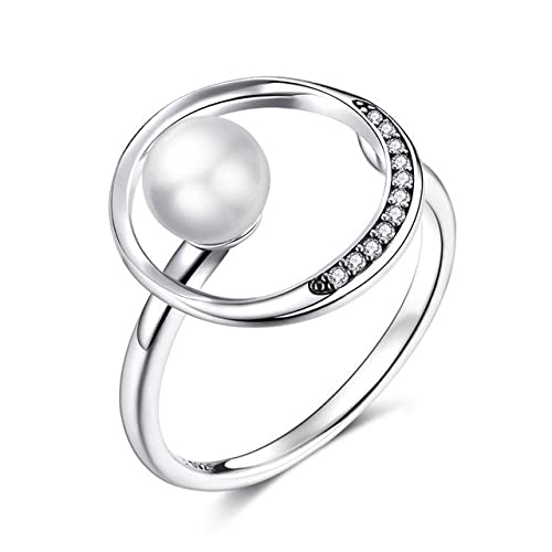 Anneaux de Doigt haut de gamme bague géométrique ronde pour femme