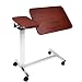 Eva Medical Adjustable Overbed Table with wheels (Hospital and Home Use)