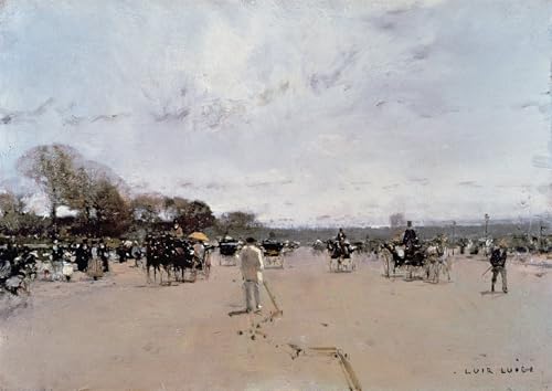 Impression sur toile de maître des Champs-Élysées, œuvre d'art rétro au format premium 60x90