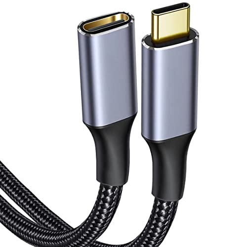 كيبل وصلة USB C الى ذكر انثى من تونجي سلك تمديد نوع USB3.1 الجيل الثاني 100 واط شحن سريع 10 جيجابايت في الثانية متوافق مع اللابتوب والتابلت والجوال 2 متر حاسوب محمول جهاز لوحي شاشة عرض العرض شخصي .