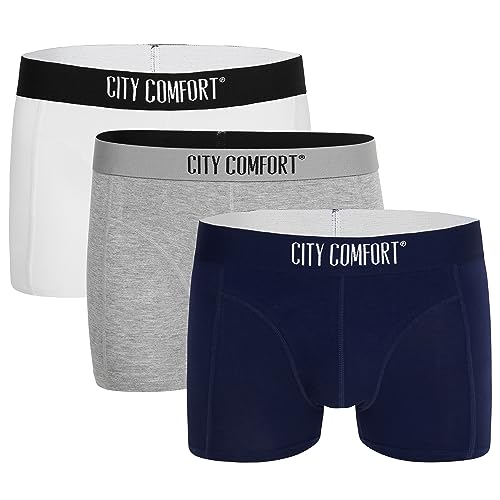 Bamboo Boxers Mens - 3 Pack of Mens Boxer Shorts Comfortable Breathable Underwear Trunks - S-4XL Underwear for Men and Teenagers (Multi, XL)
