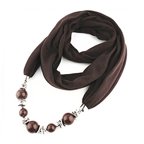 Preisvergleich Produktbild SimpleLife Frauen-ethnische Art-Schmuck-herrliche Perlen-hängende Schal-Retro- HalsketteBraun