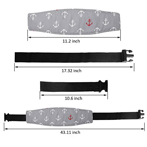 Image of Baby Carseat Head Support,Car seat Straps Pillow Support Ban,Stroller Neck Relief Strap Headrest,Slumber Sling Sleep Positioner for Toddler Infants Child Children Kids(Gery Unicorn+Clouds)