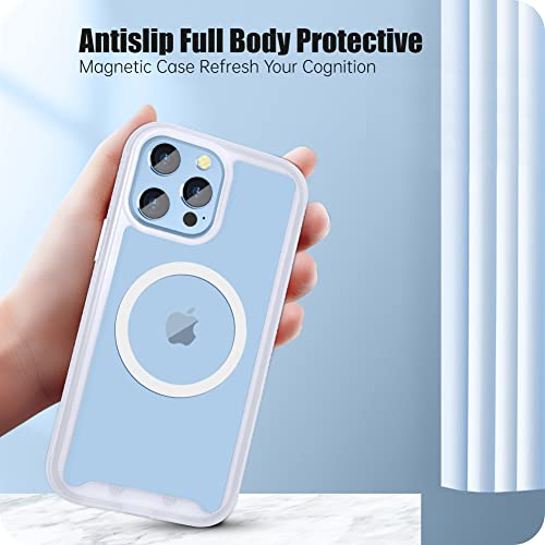 Full Body Protection Case for iPhone 13 Pro Max -with Built in Screen Protector & Support Magnetic Mag Safe Case Clear & 360 Double Sided Hard Protective Phone Cover para 13 Pro Max for Men / Women - Image 3