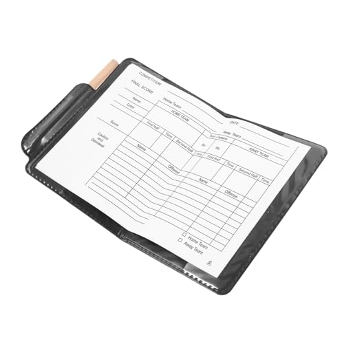 PAMINGONO Schiedsrichterkartenset Mit Roten Und Gelben Karten Tragbarer Schiedsrichtermappe Aus PVC Und Stift Für Fußballspiele Und Spielprotokolle