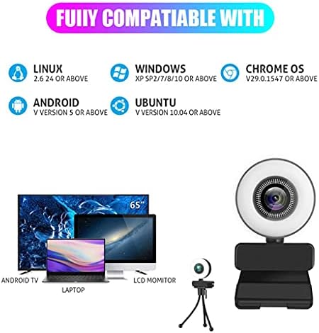 DDYYDS Multifunctional 1080p Mini Ringlight for Makeup Live Fill Light LED Dimmable Lamp Photo Video Camera - 2