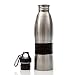 Stainless Steel Water Bottle - Twist Cap with Carabiner Attached - Quality for Most Athletes & Everyday Use
