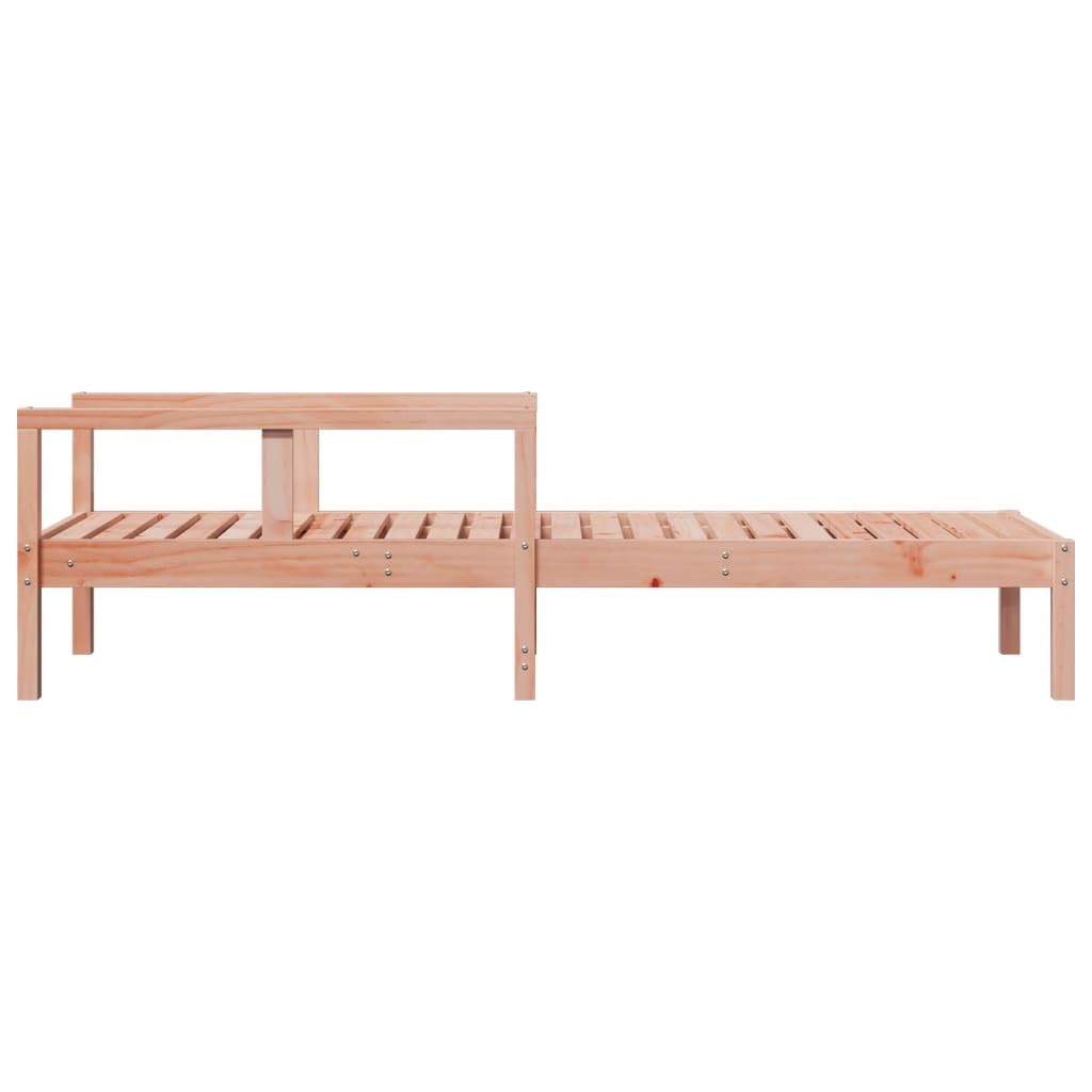 Leżak z litego drewna daglezji, 199,5 x 62 x 55 cm, regulowane oparcie do ogrodu, na basen, taras, balkon, wellness, leżak składany, leżak plażowy, kemping, urlop