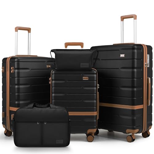 NEISIA Luggage Sets 3 Piece with TSA Lock Hardside PC+ABS