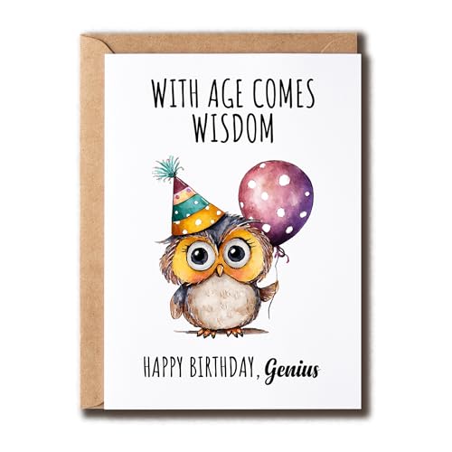 KiKi9xDesigns With Age Comes Wisdom - 킢̒aJ[h - 킢A - ͋ - LO - ̂߂̒aJ[h - f - ޏ