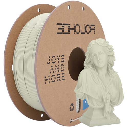 3DHoJor Matte PLA Filament 1.75mm Light Khaki, PLA 3D Printer Filament, 1kg Spool (2.2lbs) PLA Filament, Fit Most FDM 3D Printer