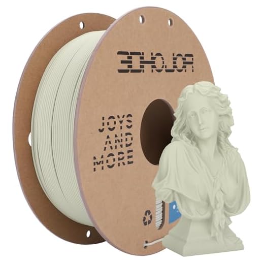 3DHoJor Matte PLA Filament 1.75mm Light Khaki, PLA 3D Printer Filament, 1kg Spool (2.2lbs) PLA Filament, Fit Most FDM 3D Printer