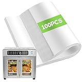 Air Fryer Paper Liners Disposable Compatible with Emeril Lagasse 26 QT Extra Large French Door Air Fryer Toaster Oven, 100 PCS Parchment Paper Sheets Accessories for Emeril Lagasse