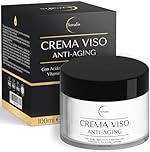 100ml - Crema Viso Antirughe, Crema Idratante Viso con Acido Ialuronico, Coenzima Q10, Vitamina C Giorno e Notte, Crema Antirughe Donna e Uomo, anche per Contorno Occhi.