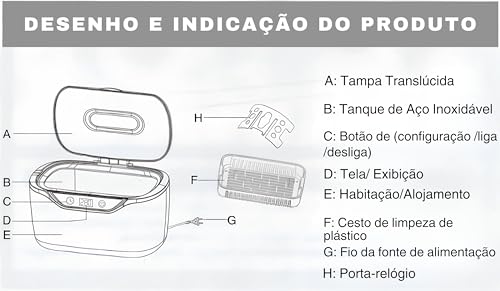 Limpador Ultrassonico Digital