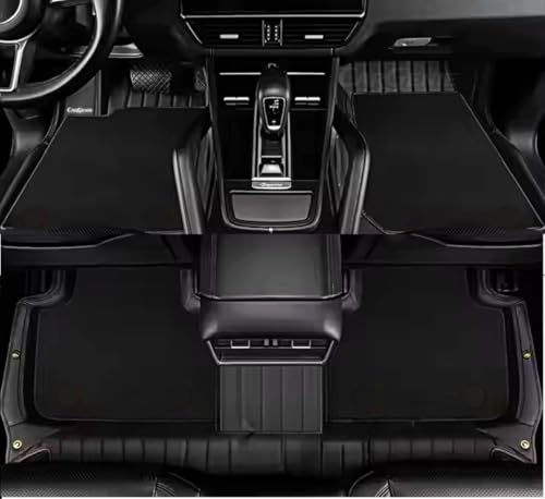 Image of 9D Car Floor Mats for Mahindra 3XO EV | Black | Waterproof | Antislip | Faux Leather | Full Coverage | All Weather | Custom Fitted 9D Car Floor Mats