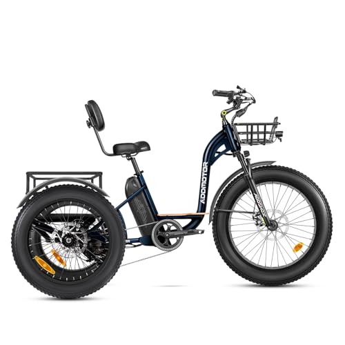 ADDMOTOR Grandtan M-340 Plus Electric Tricycle for Adults, UL2849 Certified,