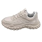 Zapatillas de correr para hombre con espuma de memoria para exteriores, fitness, correr, caminar, suela antideslizante, zapatos de senderismo, zapatos de ocio, suela suave, zapatos de deporte, beige