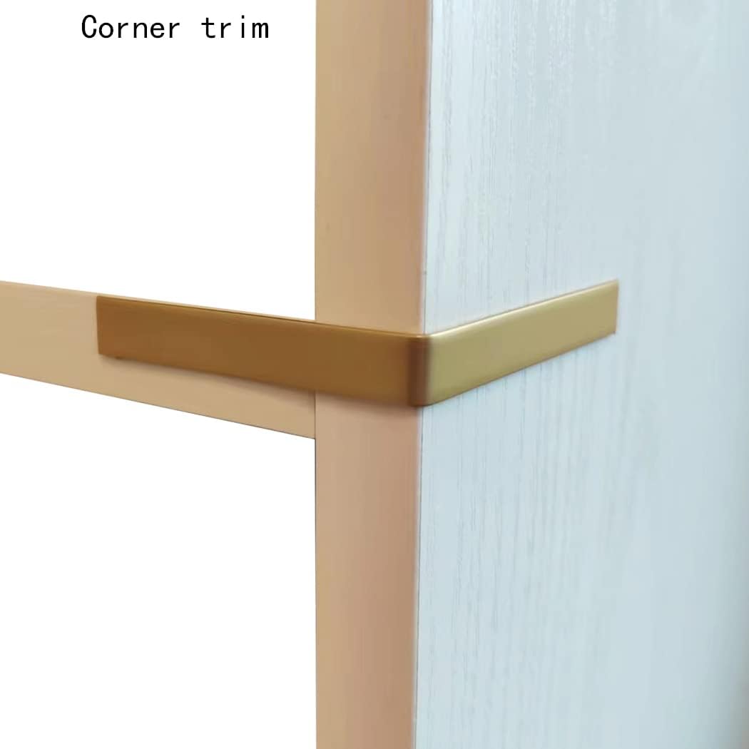 Flexible Molding Trim Wall Trim | Peel and Stick Trim | Ceiling/Wall/Mirror/Door/Wardrobe/Cabinet Edge Moulding,16.4 ft x 0.4 in (2, 2-Gold)…