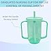 UKYCEORA Nursing Cup, Double-Handled Measuring Cup, Suitable for Pregnant Women, The Elderly, and People with Postoperative Inconvenience.(Green)