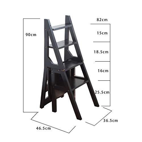 Tabouret escabeau 4 marches ultra robuste supportant 200 kg convertible - 4
