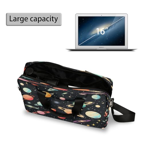 Maletín para portátil de 15.6 pulgadas con diseño planetas miniatura 5