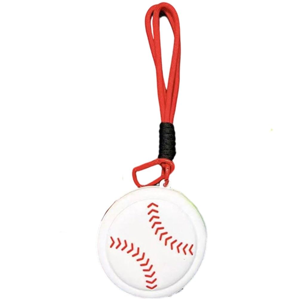 Fituenly Cartoon Sporty Coin Purse Storage Bag, Sporty Pendant Bag Spherical Pattern Key Ring Wallet Earphone Case with Zipper