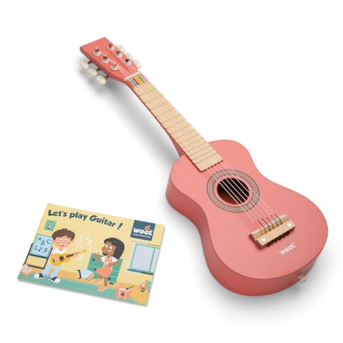 New Classic Toys - 10341 - Musikinstrument - Spielzeug Holzgitarre - Rot