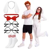Hercicy 5 Pcs Halloween Couple Costume Accessories Cartoon Dog Cosplay