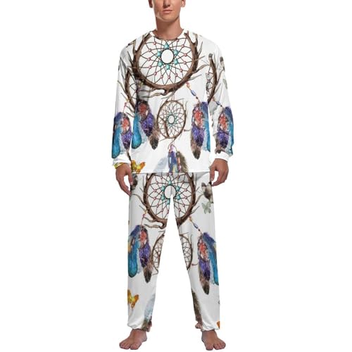 Pyjama homme manche longue Attrape-Rêves pour des nuits douces et un confort absolu