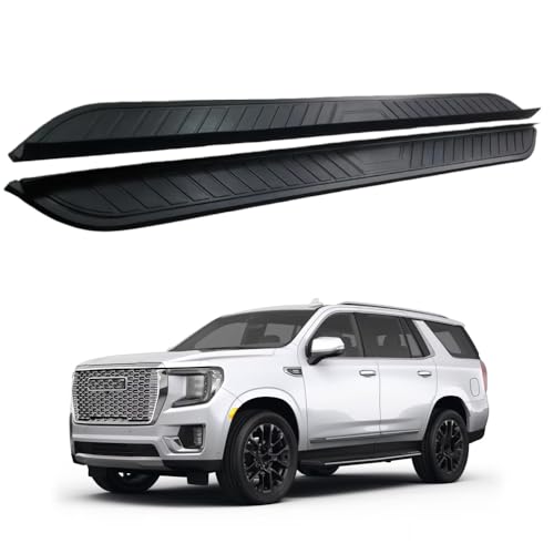 Estribos laterales negros para GMC Yukon 2021-2025 aluminio