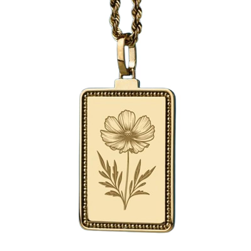 Collier cosmos argent 925 or pour sublimer vos tenues d'été