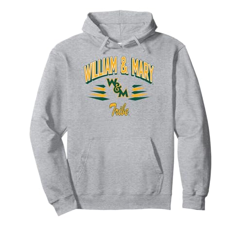 William & Mary Tribe Retro Diamond Gray Officially Licensed Pullover Hoodie