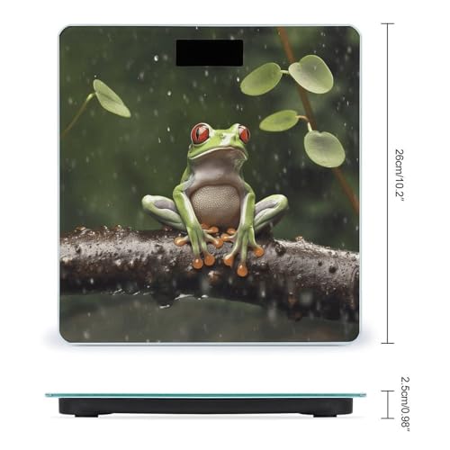 Báscula digital de baño Peace Tree Frog con vidrio templado miniatura 2