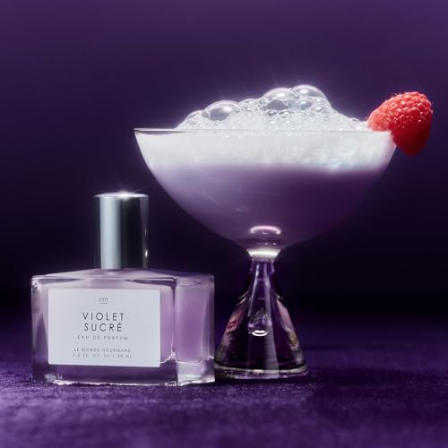 Image of Le Monde Gourmand Violet Sucre Eau de Parfum Spray Perfume for Women, Raspberry Puree, Candied Violet & Sugar Crystals Scent, Vegan & Cruelty Free, 1 fl oz (30 ml)