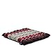Leewadee cojín de Asiento Enrollable – Esterilla de meditación pequeña con Lazo, Almohada Suave para Interiores y Exteriores, 40 x 38 cm, marrón Rojo