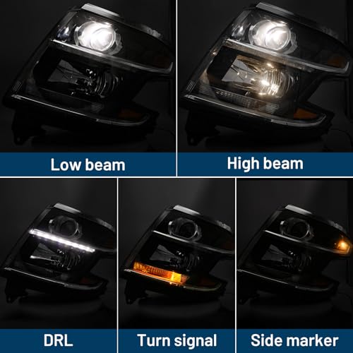 KACHIR HID Headlight for Chevy Tahoe/Suburban 2015-2020 with LED DRL LH by KACHIR - Used condition - Image 4