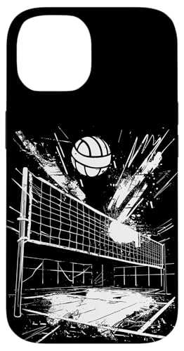 Hülle für iPhone 14 Volleyball Zeichnung Volleyballliebhaber Volleyballtraining