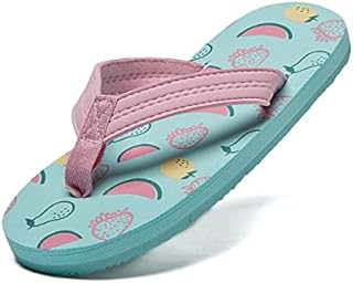 Girls Beach Pool Flip Flops Kids Printed Sandals