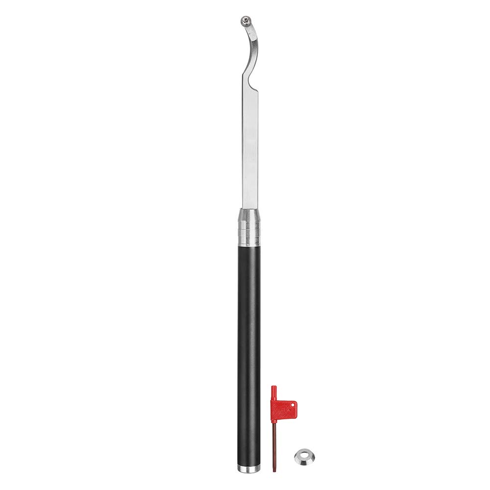 Scalpello per Tornio, Stile Gancio per Utensile da Tornitura per Legno con Inserti in Carburo Di Legno e Manico in Lega Di Alluminio per Hobbista Del Legno Falegname Fai da Te/a/Small Bend