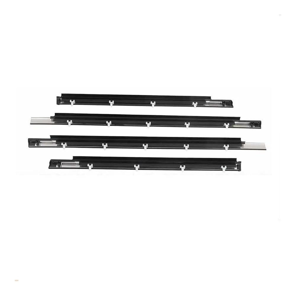 Syxlsjw One Color Sealing Strip 75710-0C010 75720-0C010 4Pcs Window Weatherstrip Exterior Door Moulding Trim Sealing Belt For Toyota For Sequoia 2001-2007