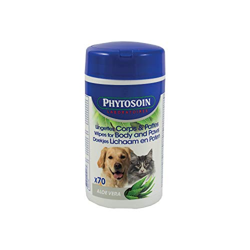 Phytosoin 095017 Higiene Paños para Perros y Gatos, 70 Unidades Cover