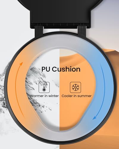 image for TRIPTIPS Bucket Toilet Seat with Soft Cushion, 5 Gallon Bucket Toilet 