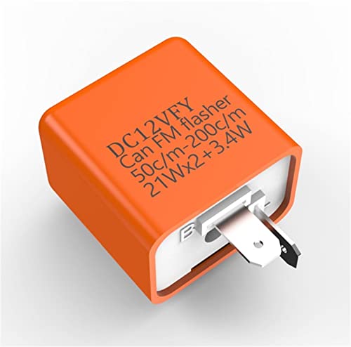 Relais clignotant LED 12V 2 broches réglable moto indicateur fréquence orange