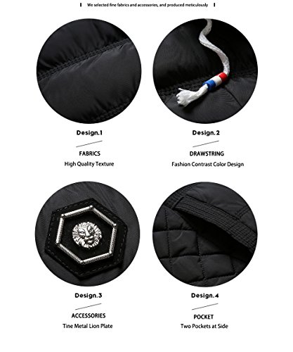 Beuniclo Men's Puffer Vest Active Gilet Padded Vest Men Sleeveless Jacket Removable Hooded Winter Outwear Jacket (Dark-Blue, X-Large) #TOP3