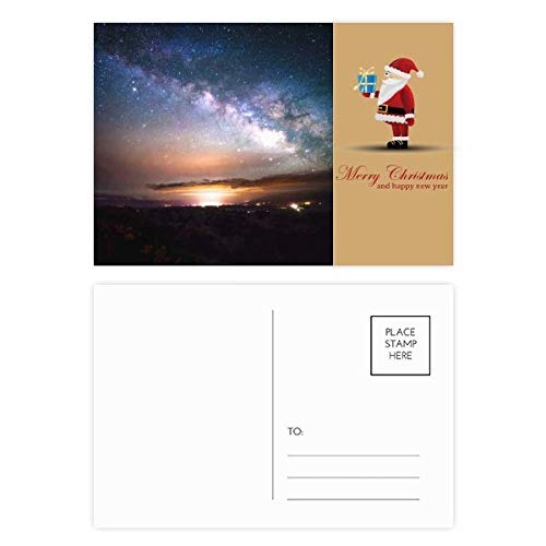 Cartes postales galaxie de qualité supérieure avec Père Noël magique