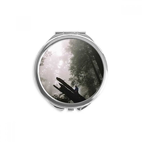 Miroir rond de poche sciences forestières, une idée cadeau originale pour passionnés