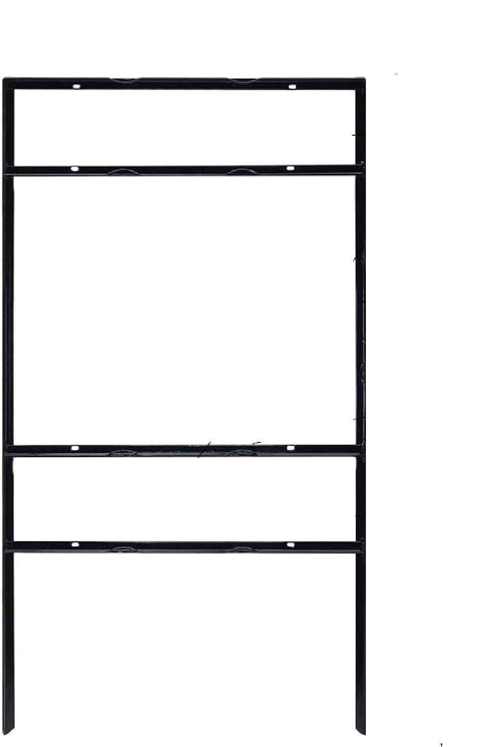 Iron Metal Frame 46'' Tall 18'' Wide, Holding Sign Panel 18x24 Inch and 2 Rider 6x24 Inch, Sign Panel Not Included, Made in USA, Ship Same Day